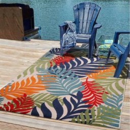 Jadorel - 140x200 - Tapis exterieur 140x200 chichek Multicolore oeko tex idéal pour l'Open Space