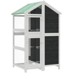 Vidaxl - Maison à oiseaux gris 97x81x152 cm bois massif de pin Grey