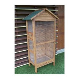 Cage à oiseaux 3-4 oiseaux / Toit bitumé - Habrita