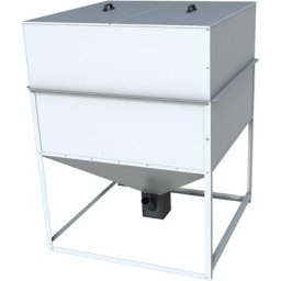 Trémie granulés de 1700 litres / 850 kg en tôle galvanisé