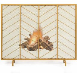 Pare-étincelles Cheminée Acier Barrière Sécurité Pare-feu Protection Grille, Pare Feu Cheminée