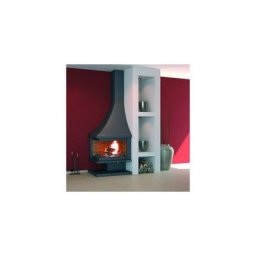 Cheminée de coin à base et foyer réfractaire 14.5 Kw