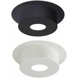 Plaque de finition pour conduit isolé inox/galva pour poêle à bois - Plaque ronde hauteur 22 cm
