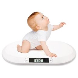 Pèse-bébé led pour nouveau-né jusqu'à 20kg Pèse-bébé numérique électronique - Blanc - Randaco