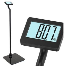 Fishtec - Pèse Personne avec écran de lecture en hauteur - Plateforme verre ultra plate