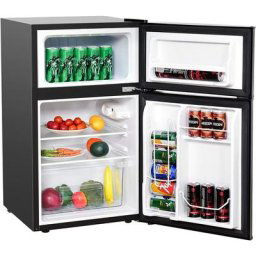 Réfrigérateur Congélateur 90 L(26L+64L) - Température de Refroidissement Réglable 0 à 10 °c et
