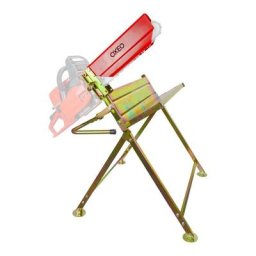 Chevalet à bûches de sciage avec support de tronçonneuse pliable – capacité 100kg – acier