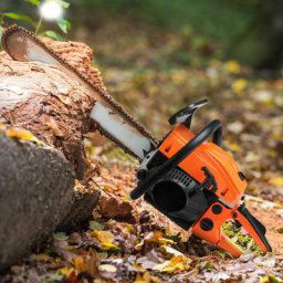 Bathrins - Tronçonneuse à essence orange 52cc 45cm avec deux chaînes