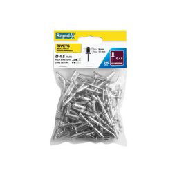 Rapid - Rivets standards Ø4.8 x 16mm alu - Sachet de 100