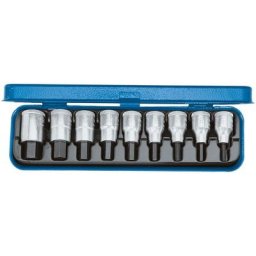 Gedore - Jeu d'embouts de vissage 1/2 six pans femelle 3/16 à 5/8 9 pièces 1 pcs