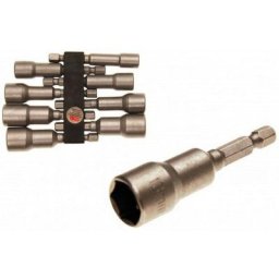 Bgs Technic - Ensemble de douilles 6 pans 1/4 (6,3 mm) pour visseuses - 8 pieces