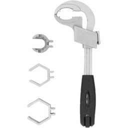 Clé universelle réglable à double embout, clé à molette pour salle de bain avec 3 pièces de