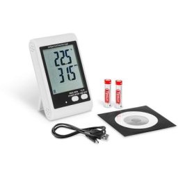 Enregistreur Température Humidité Cycles Réglables Précision ±0 5% ±3 0% Écran - Blanc, Argent