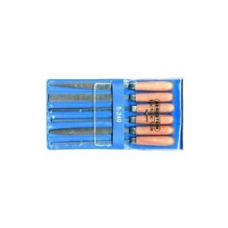 Bernstein Tools - Lot de limes à aiguille, en étui en bois, 6 pièces Bernstein 5-240