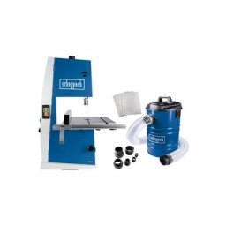 Scheppach - Pack Scie à ruban - 200 mm - 300 w - BASA1 - Aspirateur d'atelier - 1200 w - 65L - DC100