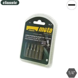 Mota - Jeu embouts de vissage plats 1/4' 5 unit. x 25mm blj1