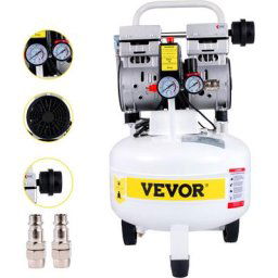 Vevor - Compresseur d'Air sans Huile Silencieux Portable 25L 750W 165 L/min 58dB