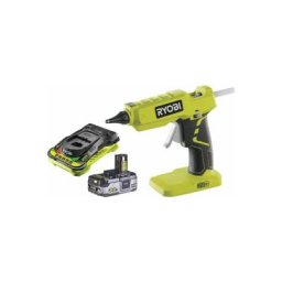 Pack Ryobi Pistolet à colle 18V OnePlus R18GLU-0 - 1 Batterie 3.0Ah High Energy - 1 Chargeur ultra