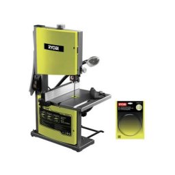 Pack Ryobi scie à ruban stationnaire 350W - 230mm RBS904 - lame coupe fin pour scie à ruban