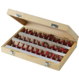 Silverline - coffret de 30 fraises à défoncer tct 1/2 580422