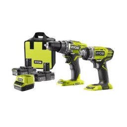 Ryobi - Pack 2 outils sans fil 18V one+ (R18DD3-0 + RID1801M) (2x2,0 Ah) R18DDID-220S 5133003577