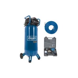 Scheppach - Pack Compresseur vertical - 50L - 1500W - HC51V - Tuyau 15m - Perceuse Pneumatique