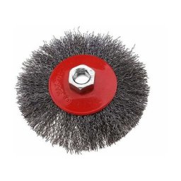 Brosse métallique pour meuleuse d'angle M14 - 11,4 cm