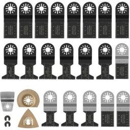 23 Pcs Outil Multifonction Saw Blades Accessoires Kit, Coffret des Accessoires d'Outil