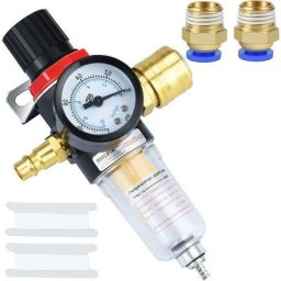 BSR - Détendeur d'air comprimé, filtre à air, régulateur de pression 1/4 bps avec séparateur d'eau,