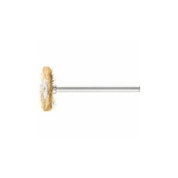 Mini brosse ronde rbu 2202/3 mes 0,10 D22xl2xL6 mm laiton d. de la tige 3 mm - Pferd