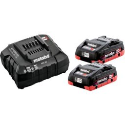 685191000 set 2 Batteries et 1 chargeur 18 v 4 Ah LiHD - Metabo