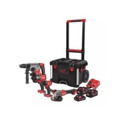 M18FPP4E-555T Pack outils sans fil 4 pièces 18V 3.0 / 5.5Ah in Packout™ Trolly - 4933492530