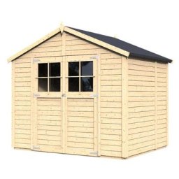 Alpholz - Cabane à outils Osterbek Naturel , 19 mm Épaisseur de paroi - Naturel