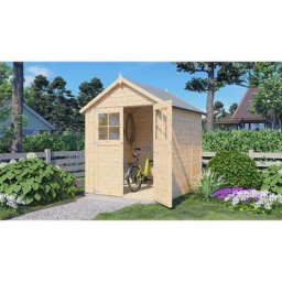 Alpholz - Cabane à outils Osterbek Naturel , 19 mm Épaisseur de paroi - Naturel