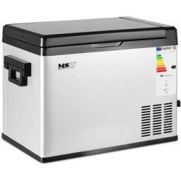 Mini Frigo De Voiture Réfrigérateur Portatif Glacière Voyage 41W 39L -20 à 20 °C - Noir, Argent