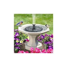Fontaine solaire 3 w - Pompe de bassin solaire avec lumière led - Pour bassin de jardin ou fontaine