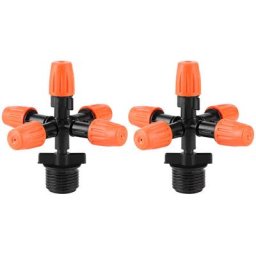 Filetage mle G1/2 jardin buse de pulvérisateur de brumisation réglable Micro arroseur d'irrigation