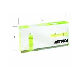 Metrica - 33031 Niveau Briquette en Plexiglas 2 Fioles