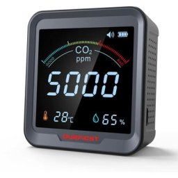 Capteur CO2 Durficst Detecteur CO2, Appareils Portables Mesurant Qualité Air Intérieur Pouvant