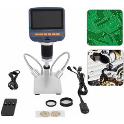 Microscope numérique lcd - AD106 hdmi - Microscope numérique avec 8 led intégrées + 2 lumières led