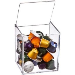 Porte-capsule en méthacrylate pour capsules Nespresso ou Dolce Gusto Capacité 13 capsules Dolce