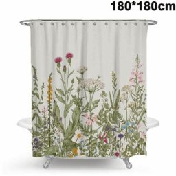 Rideaux de douche anti-moisissure, anti-bactérien, tissu de polyester de rideau de baignoire
