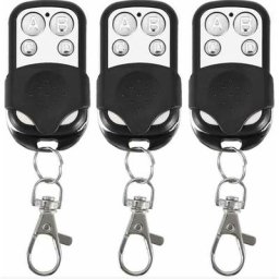 Lot de 3 télécommandes universelles pour Portail Automatique fréquence 433,92 MHz Code Fixe, 4