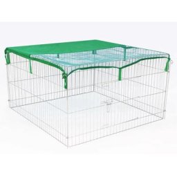 Enclos extérieur pour animaux Complete 116x116x65 cm Métal Argent - @pet