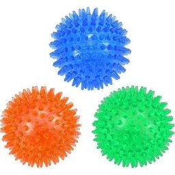 3-Pack Squeaky Dog Ball Toys,Dogs Chew Spiky Ball, Jouet de Piscine pour Chien Flottant, Jouets à