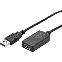 Câble usb usb 3.2 Gen1 (usb 3.0) usb-a mâle, usb-a femelle 5.00 m noir DA-73104 - Digitus