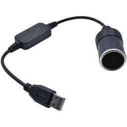 Alwaysh - Convertisseur de prise allume-cigare usb a mâle vers 12 v