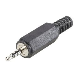 Bkl Electronic - Jack 2.5 mm mâle, droit 1107020 Nombre de pôles (num): 4 stéréo noir 1 pc(s) D27465