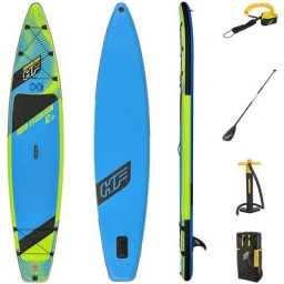 Kit paddle sup gonflable aqua excursion tech 3,81 m Bestway 65373 - Bleu