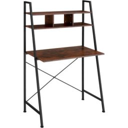Tectake - Table de bureau Exeter 85,5x46,5x140cm - Bureau, table de travail, table de bureau - bois